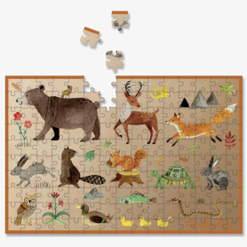 Mini puzzle Dans la forêt 150 pièces - Le jardin du Moulin