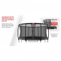 BERG Champion 380 trampoline on legs with Deluxe safety net