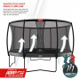 BERG Elite 430 trampoline on legs with Deluxe safety net XL