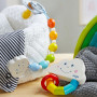 Rainbow world pacifier and rattle set