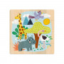 Animals of the World Puzzles - 3 puzzles - 16 pieces