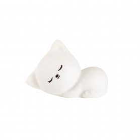 Veilleuse Lil'cat blanc - Lumière douce et rechargeable