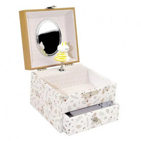 Squirrel on the prairie musical cube jewelry box
