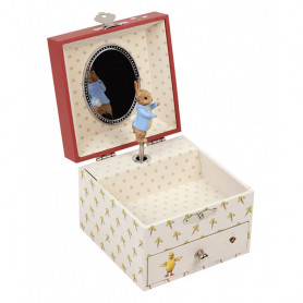 Coffret à bijoux musical cube Peter Rabbit - Carotte