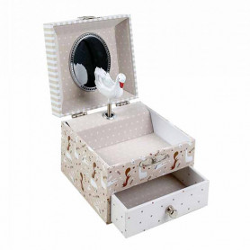 Goose musical cube jewelry box