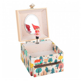 Little Red Riding Hood musical cube jewelry box