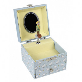 Coffret à bijoux musical cube Le Petit Prince et mouton