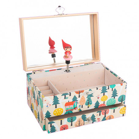 Rectangular Little Red Riding Hood Musical Box