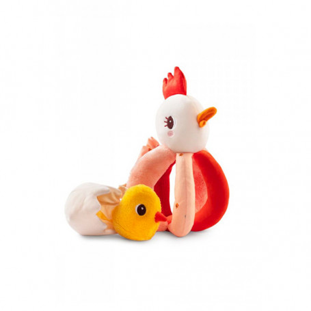 Rattle with handles - Paulette the chicken