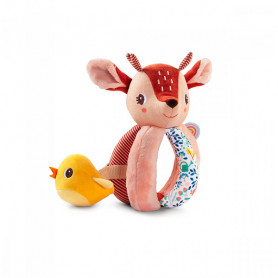 Rattle with handles - Stella the fawn