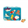 Marine Animals Wooden Pin Puzzle - In partnership with WWF®