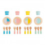 Wooden play dinner set - Lunch set - Let's eat!