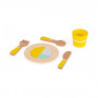 Wooden play dinner set - Lunch set - Let's eat!