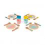 Wooden play dinner set - Lunch set - Let's eat!