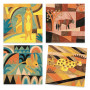 Paul Klee Watercolor Wax Painting - Desert - Inspired By