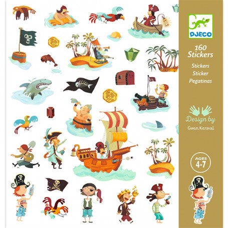 Petits cadeaux - Stickers - Pirates - Djeco