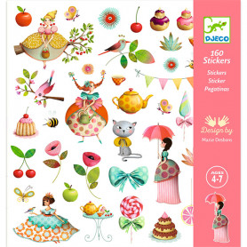 Le thé des princesses - 160 Stickers Design By Marie Desbons