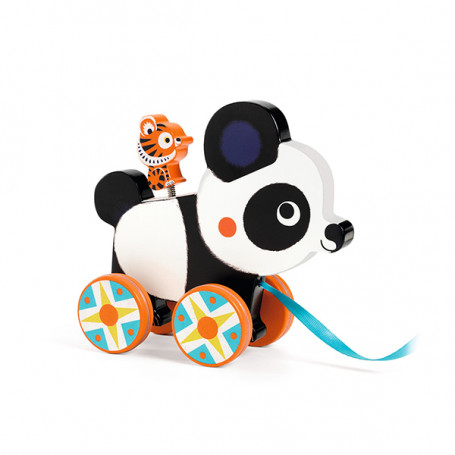 Panda Billie pull along toy - Djeco