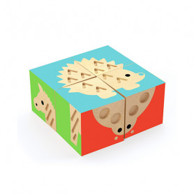 TouchBasic - Wooden puzzle-cubes - 4 pieces