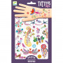 Temporary tattoos for children - Plume Color