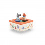 Musical merry-go-round music box - Pomme des bois