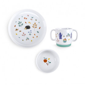 Set vaisselle porcelaine - Pomme des bois