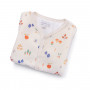 Off-white velor pajamas with picking print - Pomme des bois