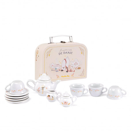 Valise service à thé porcelaine - La petite école de danse