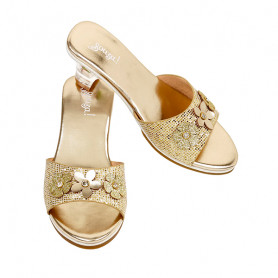 Ellina heeled mules - Metallic gold