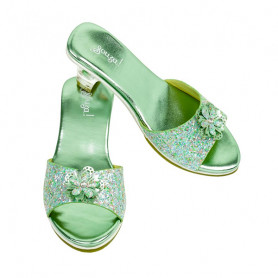 Pippa Glitter Mules - Mint Green