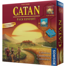 Catan pack confort:  basic game + extension marine + 2 scénarios