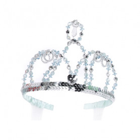 Couronne Cendrillon Argent/bleu