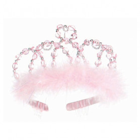 Couronne de princesse rose et argent