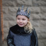 Silver/black eva foam medieval king crown