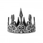 Silver/black eva foam medieval king crown