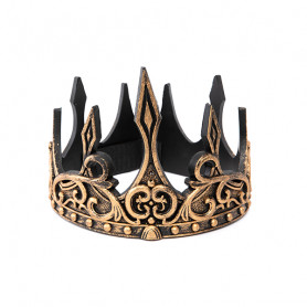 Medieval king crown in gold/black eva foam