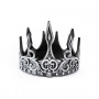 Silver/black eva foam medieval king crown