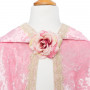 Cape de princesse velours deluxe rose - Déguisement fille