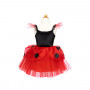 Robe de coccinelle avec coiffe - 5/6 ans - Déguisement fille