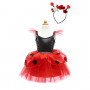 Robe de coccinelle avec coiffe - 5/6 ans - Déguisement fille