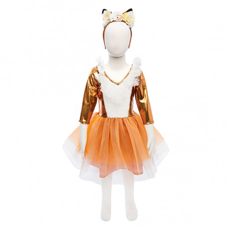 Fox dress with headpiece - Girl costume
