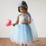 Blue princess dress with sequins - 5/6 years old - Girl costume