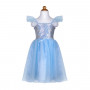 Robe de princesse bleue à paillettes - 5/6 ans - Déguisement fille