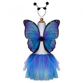 Midnight butterfly set - Skirt + wings - 4/7 years - Girl costume