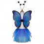 Midnight butterfly set - Skirt + wings - 4/7 years - Girl costume