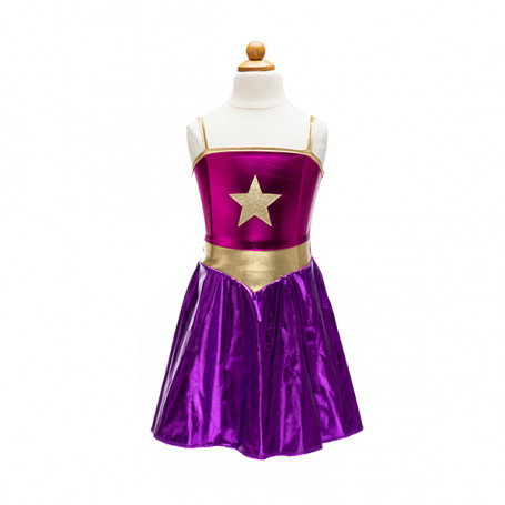 Pink superheroine set - 5/6 years old - Girl costume