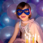 Pink/blue superheroine set - 6/8 years old - Girl costume