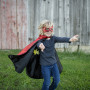 Reversible Spider/Bat Cape (Red/ Black) - Kid Costume