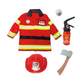 Firefighter with accessories - Boy costume