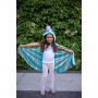 Reversible light blue unicorn/dragon cape - 5/6 years old - Child costume